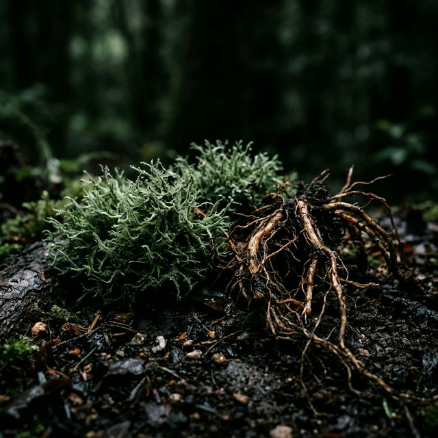 Oakmoss and vetiver — natural base-note ingredients